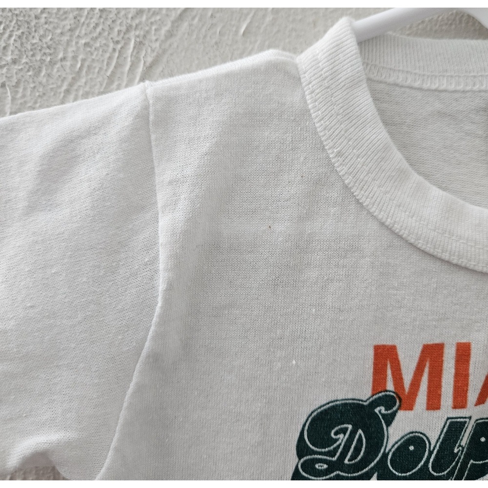 Vintage 1992 Miami‎ Dolphins 90's T-Shirt Single Stitch USA Size 2T *Please Read - Picture 3 of 10